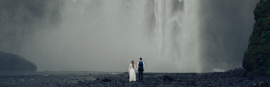Bröllopsresa till Island.