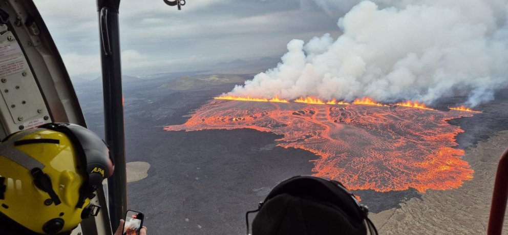 Eruption at the Sundhnúkur Crater Row 202507