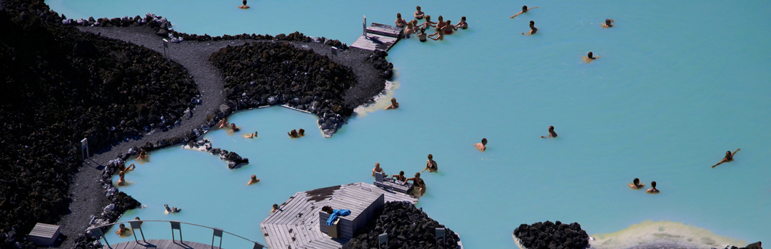 Blue Lagoon in Iceland.