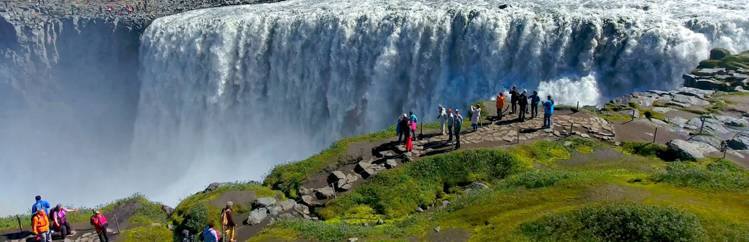 Dettifoss norra Island.