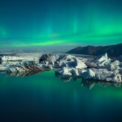 Jokulsarlon Diamond beach i Island.