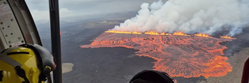 Eruption at the Sundhnúkur Crater Row 202507