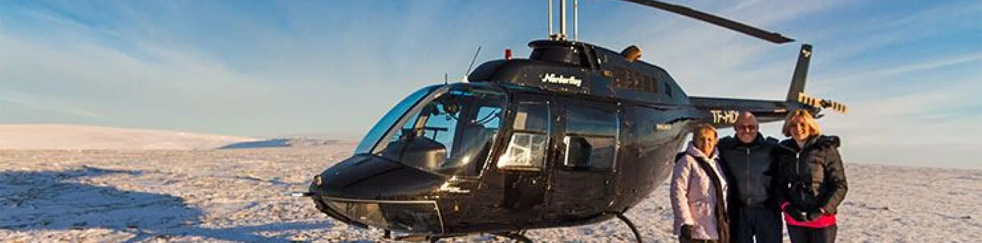 Helikoptertur över Reykjavik + bergstopp (morgon/30-45min) (M04)