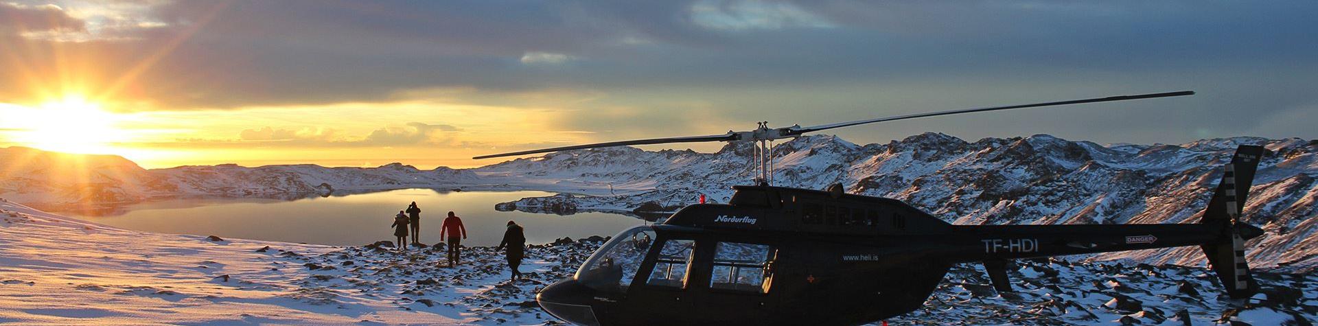 Helikoptertur över Reykjavik