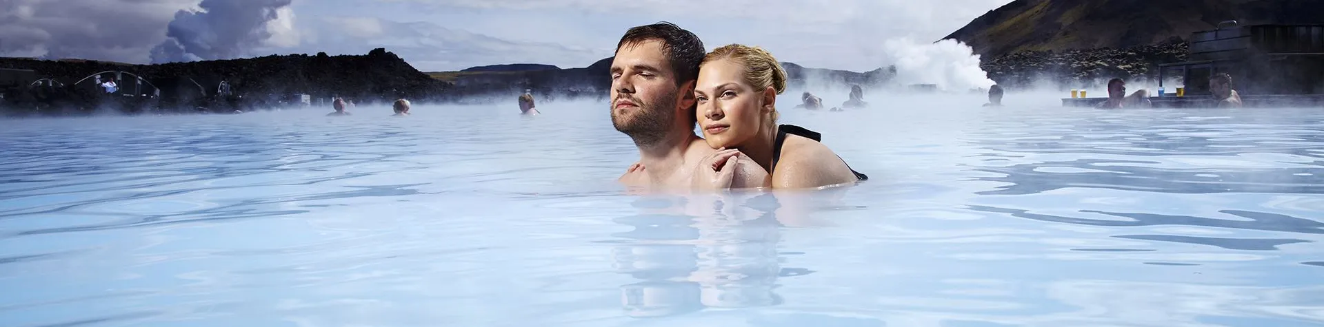 Transfer Keflavik flygplats - Blå Lagunen (inkl. inträde Comfort) - hotell i Reykjavik (A51)