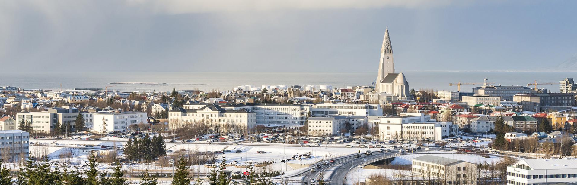 reykjavik, island, vinter