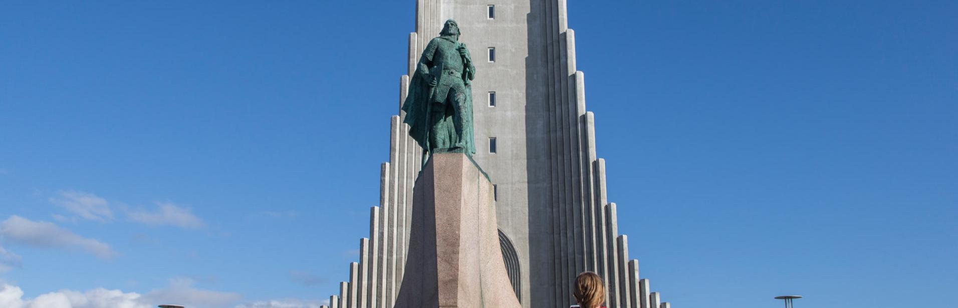 Hallgrimskirkja i Reykjavik Island.
