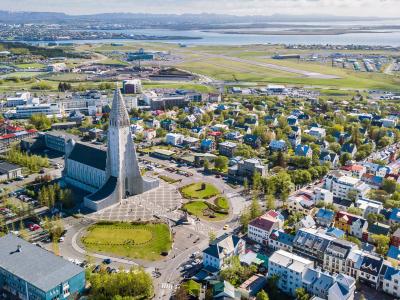 Islands huvudstad Reykjavik.
