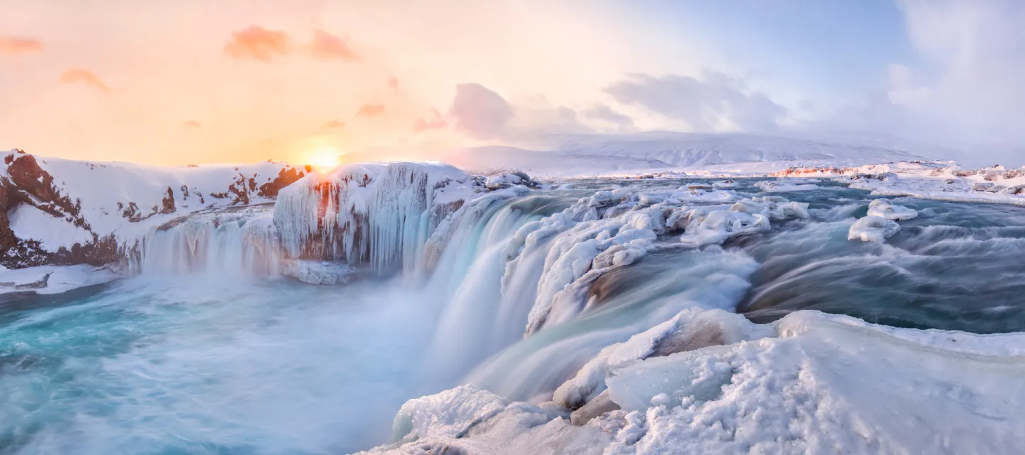 Godafoss vinter, Island