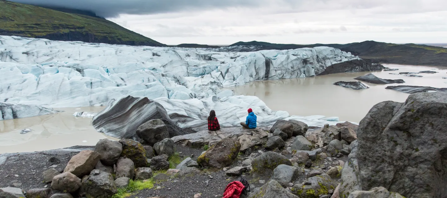 Vatnajökull national park, södra Iceland.