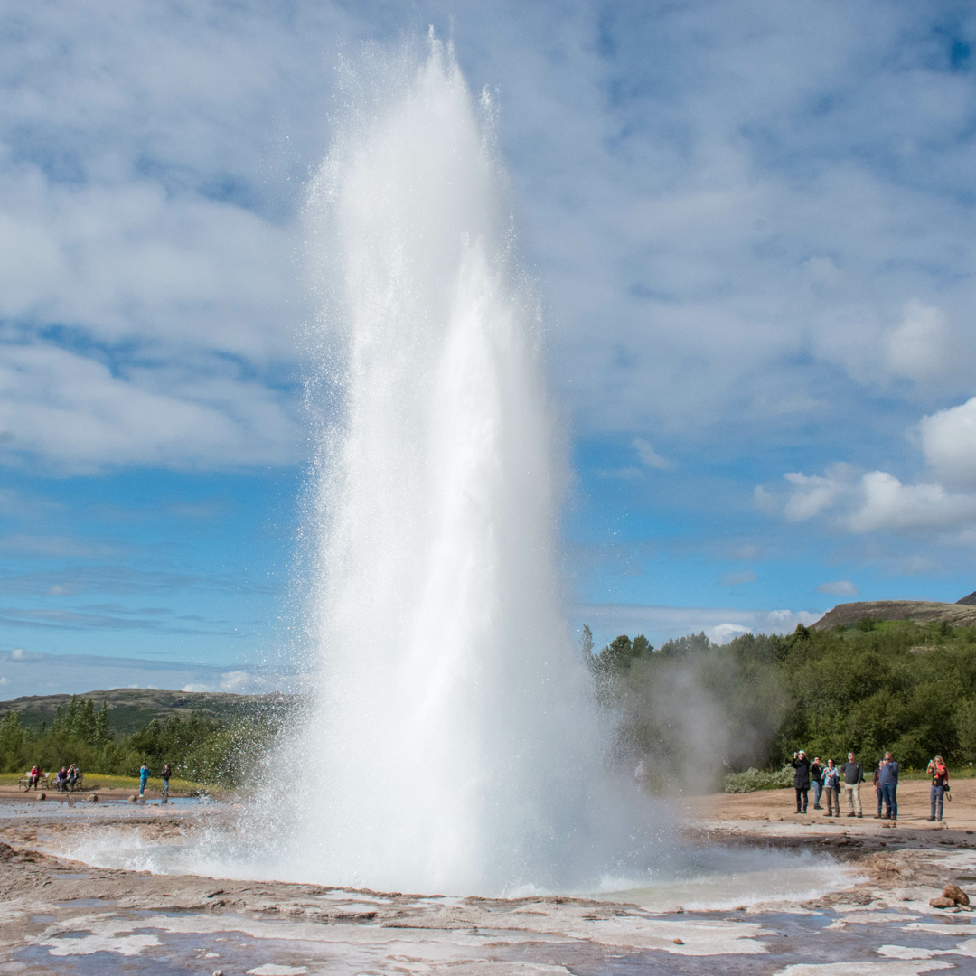 Geysir gylne sirkelen på Island.