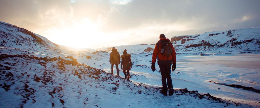 Glacier walk in Iceland.