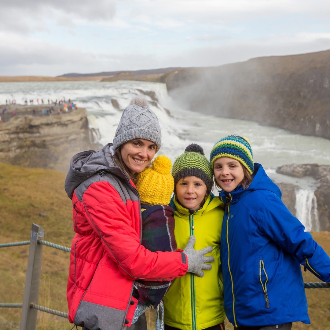 Vattenfallet Gullfoss på Island.