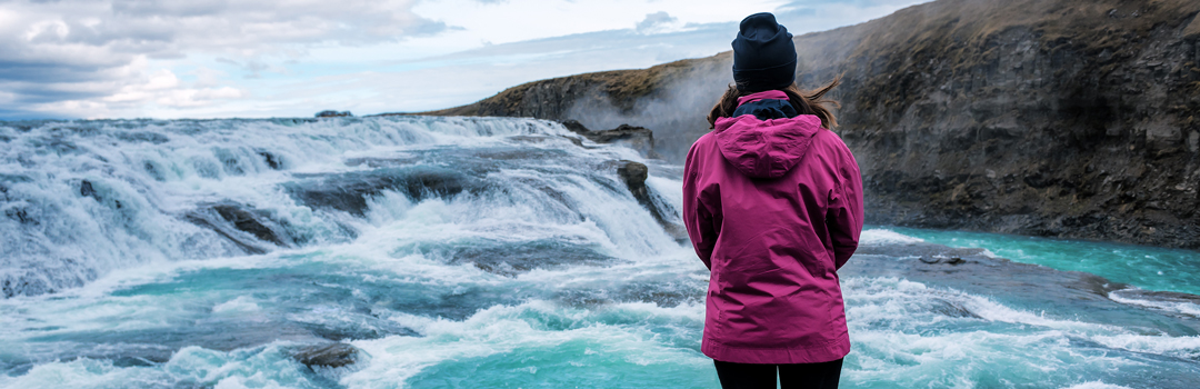 Gullfoss-fossen på Island.