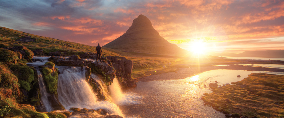 Kirkjufell in autumn, Iceland.