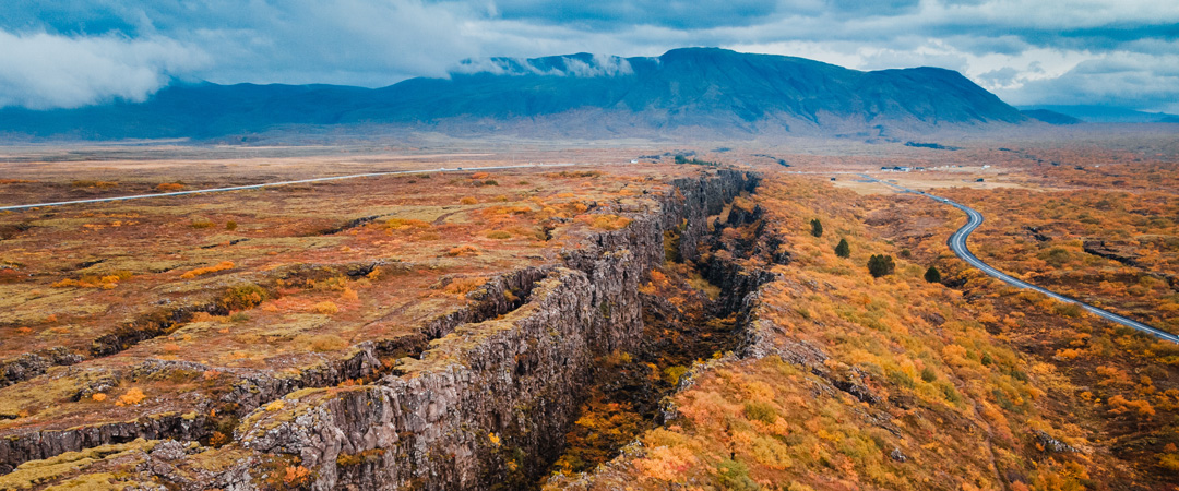 Thingvellir in autumn, Iceland.